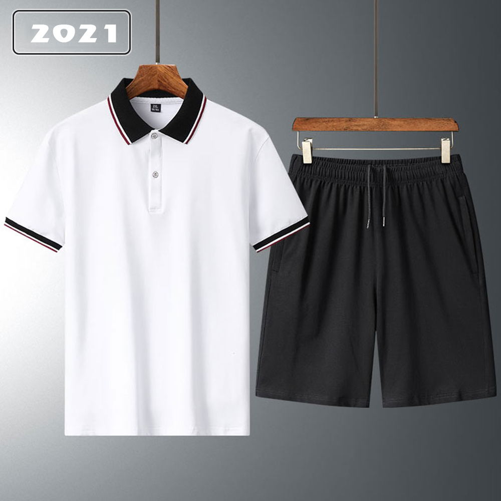 Bộ Quần Áo Thun Nam Trơn Basic Áo Polo Ngắn Tay Cổ Bẻ Sơ Mi Kết Hợp Quần Shorts Trơn Lưng Chun Hot Trend 2021 Thời Trang FORYOU SET NAM 90000164