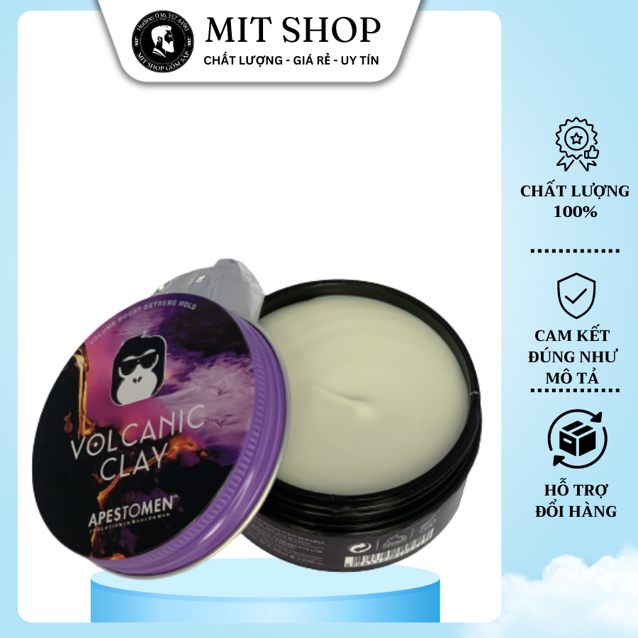 Sáp vuốt tóc VOLCANIC CLAY 80ml - NẮP NHÔM [ẢNH TỰ CHỤP - HÀNG NGON]