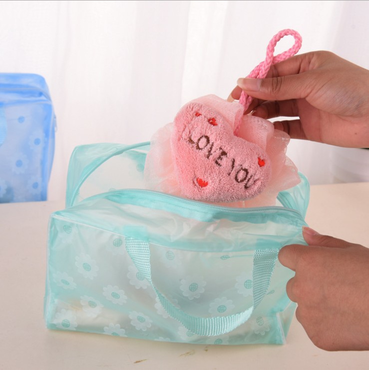 Túi đựng mỹ phẩm hoa văn chống nước C005