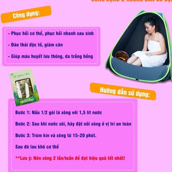 Lá Xông Cho Sản Phụ Thảo Dược Cung Đình