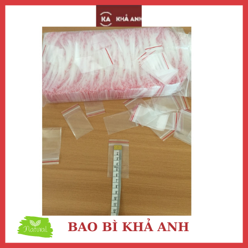 Túi Zip Sọc Đỏ Size nhỏ nhất 4x6cm - DHL231KG
