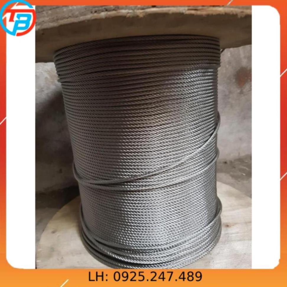 Dây cáp Phi [ 8mm ] INOX 304 CÁP THÉP Thái Bình VinàN