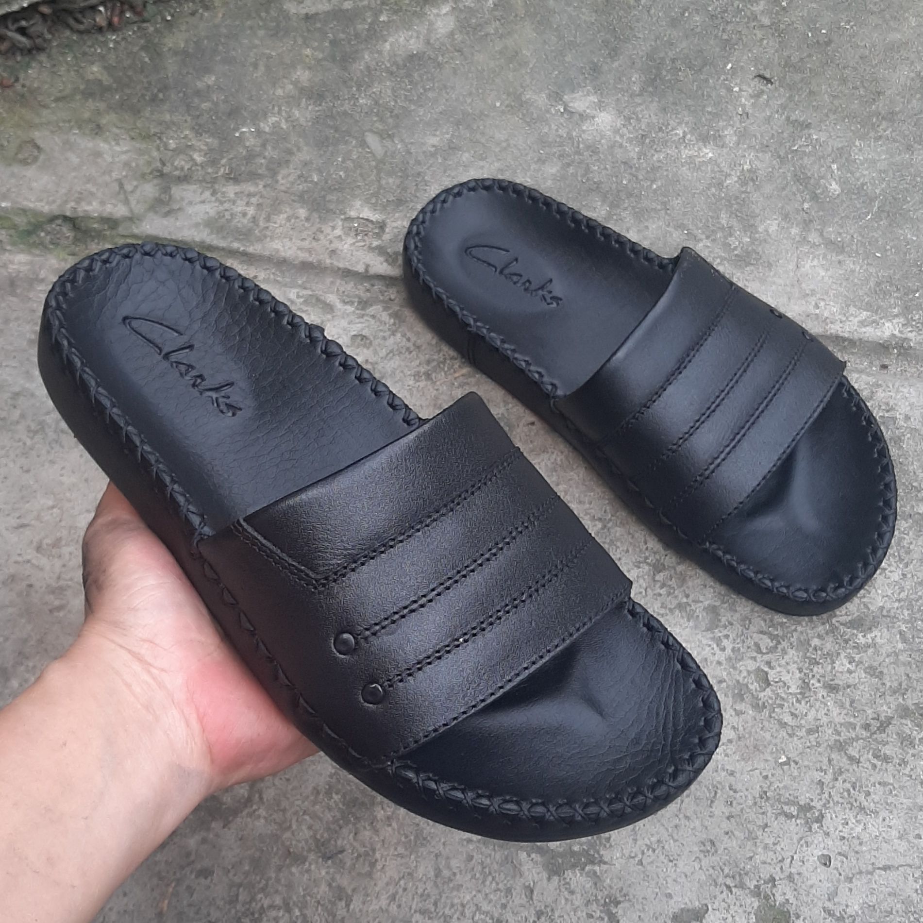 Dép nam quai ngang da bò cao cấp