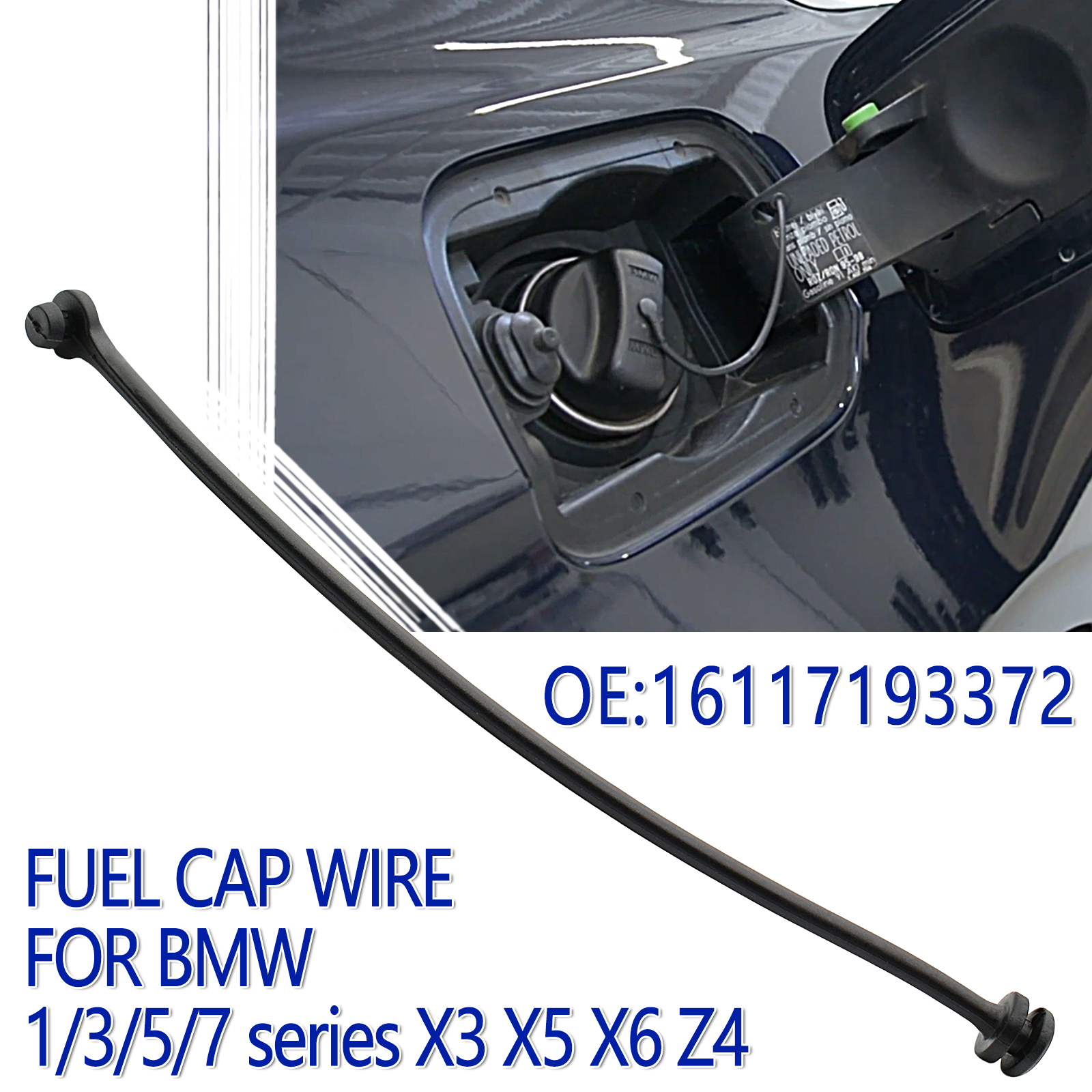 Dây nắp bình xăng dầu thông dụng cho xe bmw e81 e82 e87 e88 e46 e90 e91 e92 e93 e39 e60 e61 f07 e63 e64 x3 x5 x6 z4