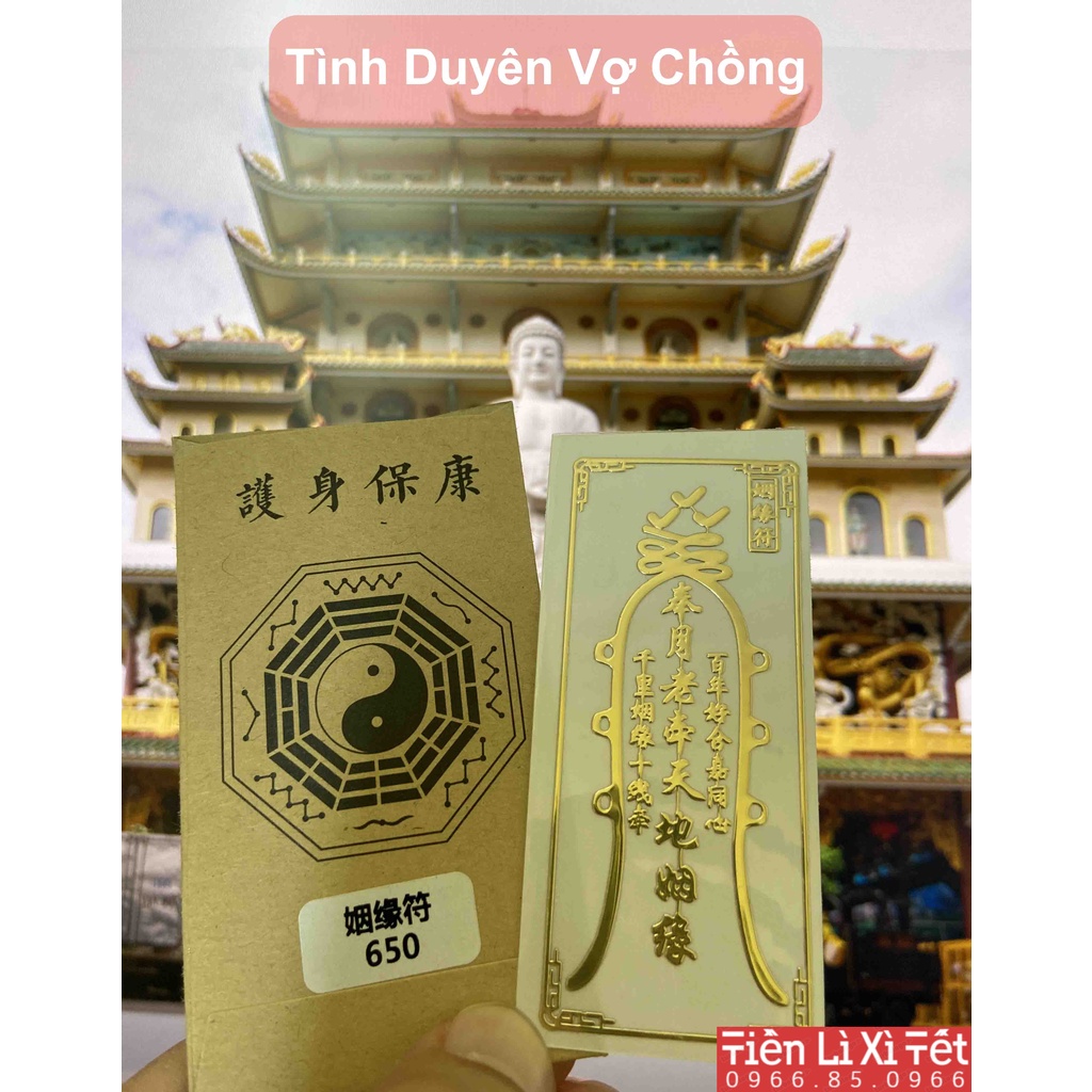 Linh Phù dán điện thoại, Linh phù tài lộc, Linh phù Tình duyên vợ chồng