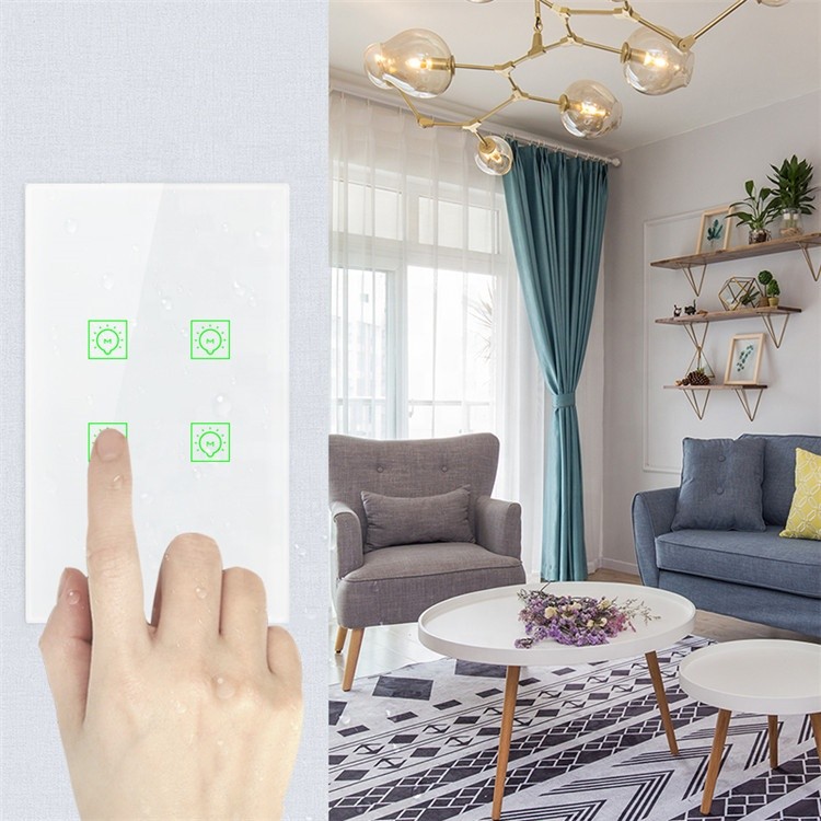 Công tắc cảm ứng WIFI 1,2,3,4 nút Smart Life