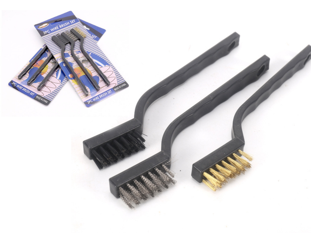 [HCM]Bộ 3 Bàn Chải Vệ Sinh Lốc Máy Bàn Chải Đánh Lốc Máy Đầu Bò