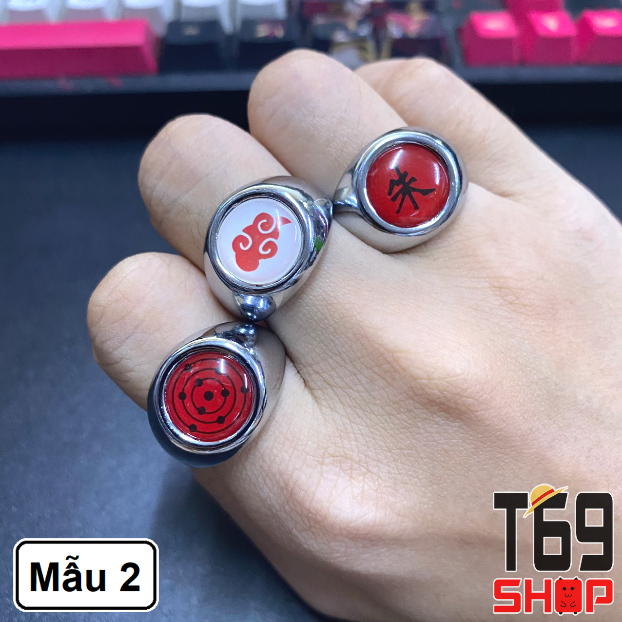 [Có 2 mẫu] Bộ 10 nhẫn Akatsuki - anime Naruto [T69 Shop]