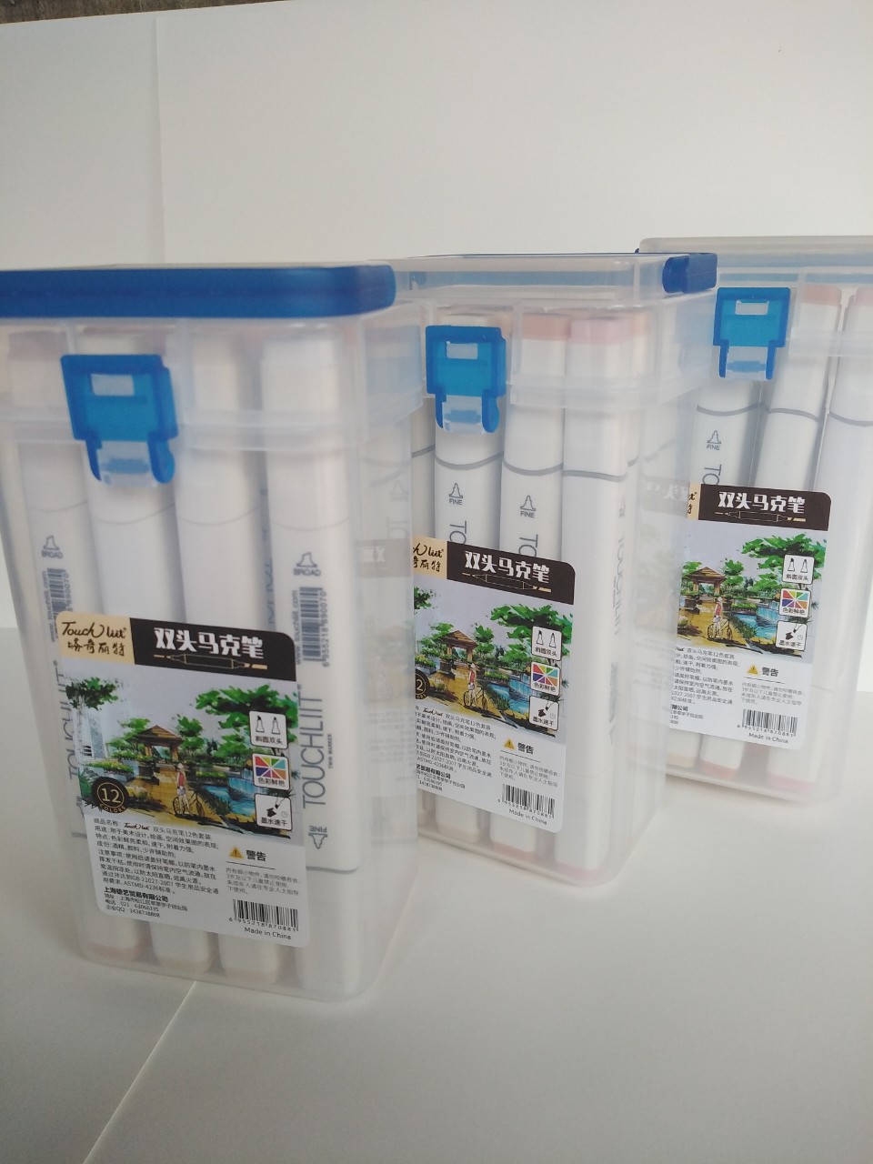 Set 12/24 màu da TOUCHLIIT 6 hộp nhựa