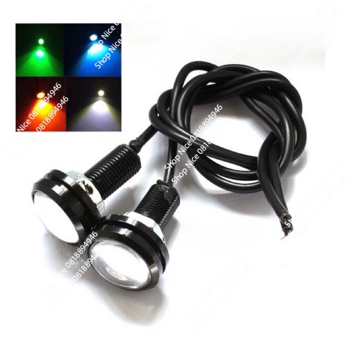 Đèn led xe máy cúc áo mắt mèo giá 1 đôi