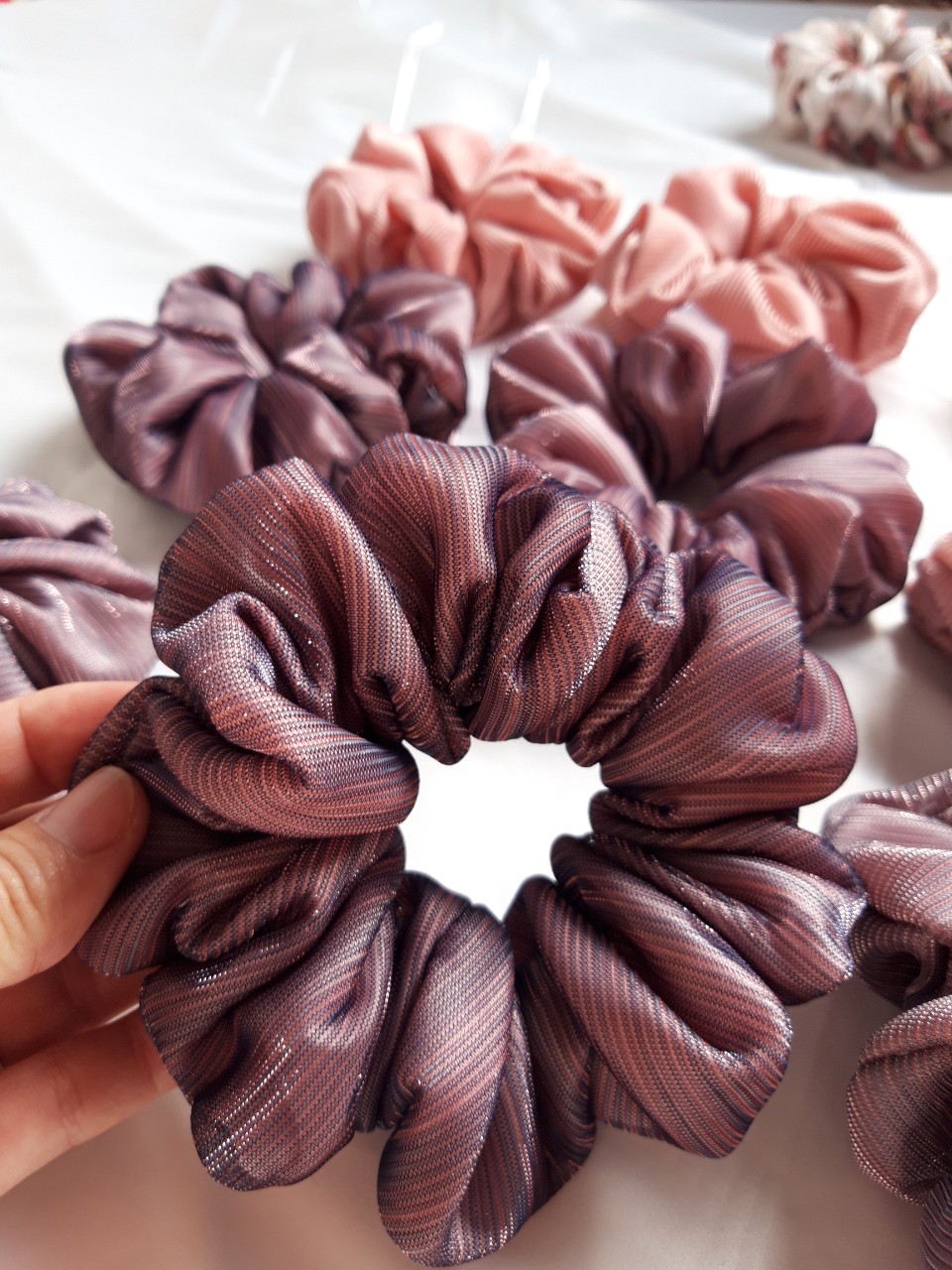 Cột tóc Scrunchies 2 lớp voan kiến ( Hình thật siêu đẹp)