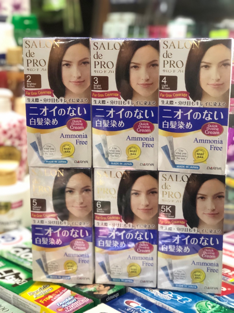 Thuốc Nhuộm Tóc Salon De Pro Số ( 2,3,4,5,5K,6, 3B, 4R )