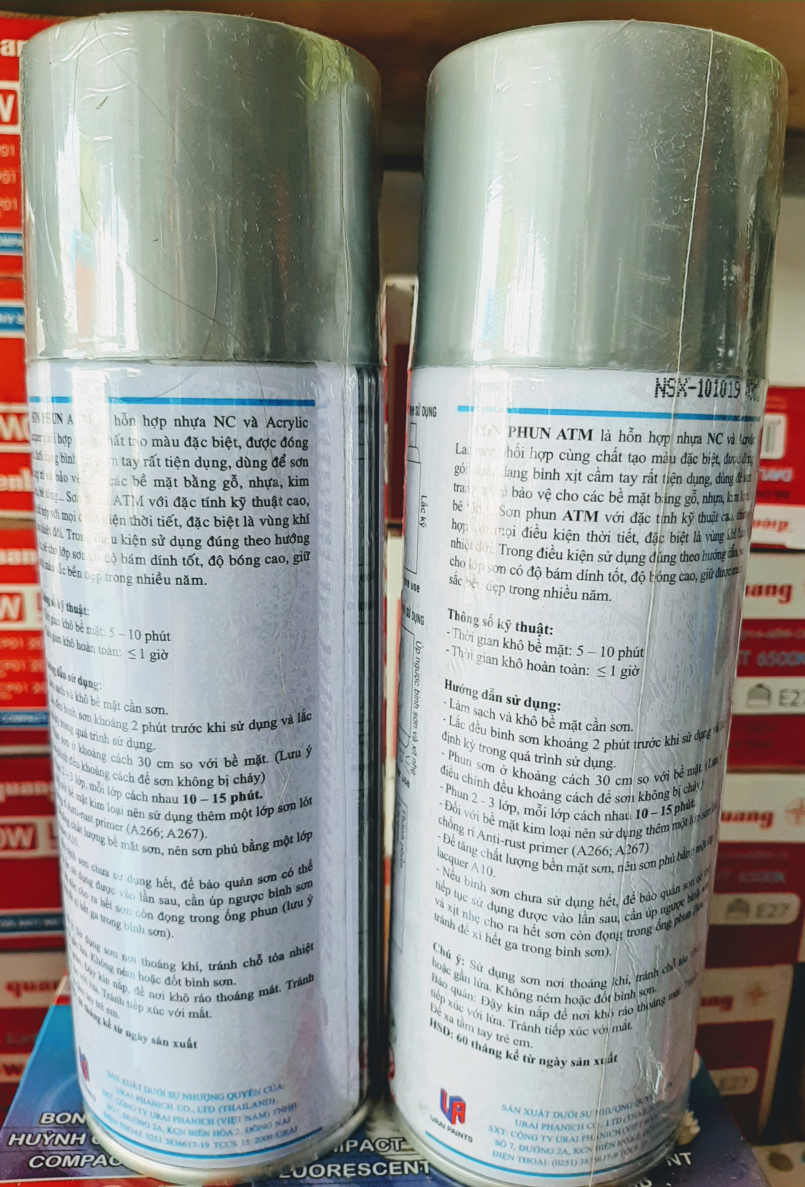[Chính hãng] SƠN XỊT MÀU BẠC ATM A300 400ml - lưu ý thị trường xuất hiện hàng TQ nhái