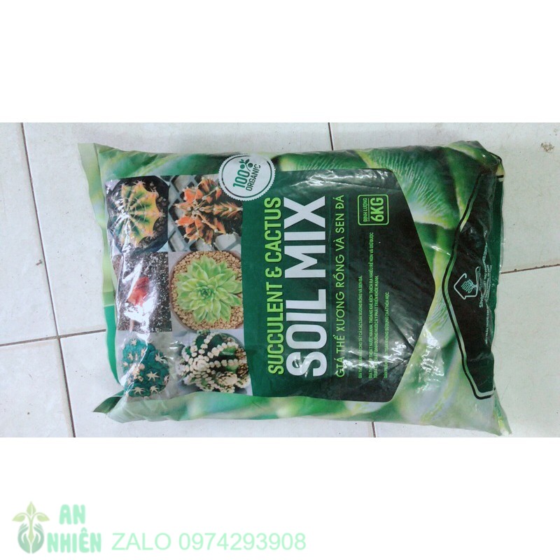 Đất Trồng SenĐá-Xương Rồng (giá thể soilmix) 6kg