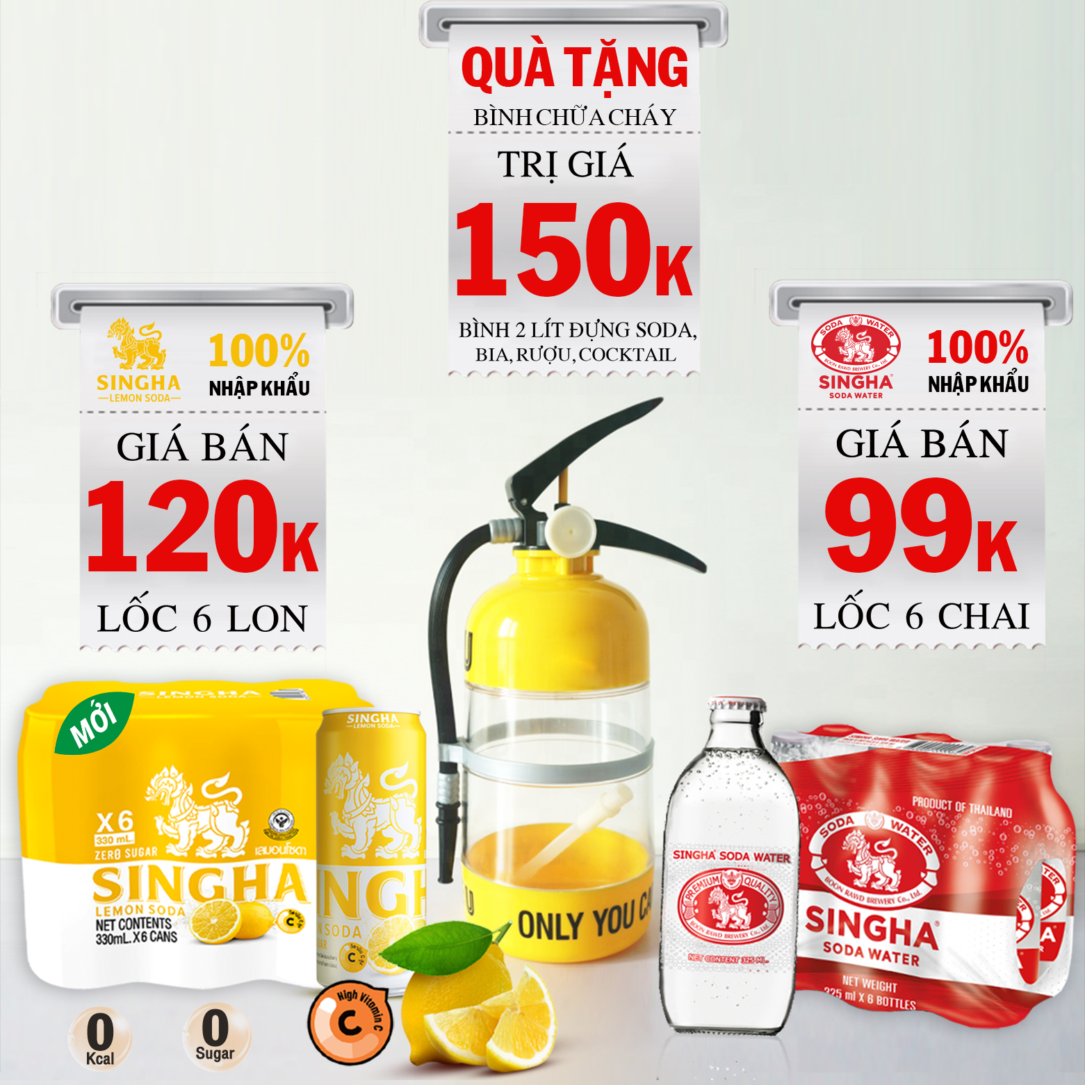 Nước soda SINGHA Combo đặc biệt