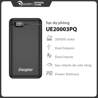 Sạc dự phòng Energizer UE20003PQ 20,000mAh 3.7V Li-Polymer thumbnail
