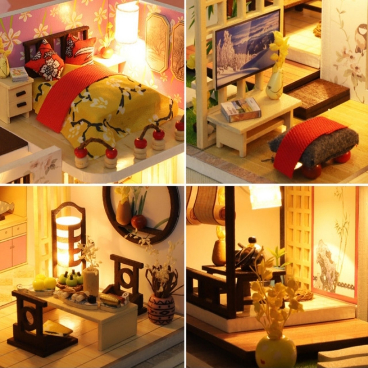 Mô Hình Nhà Gỗ DIY - Cherry House