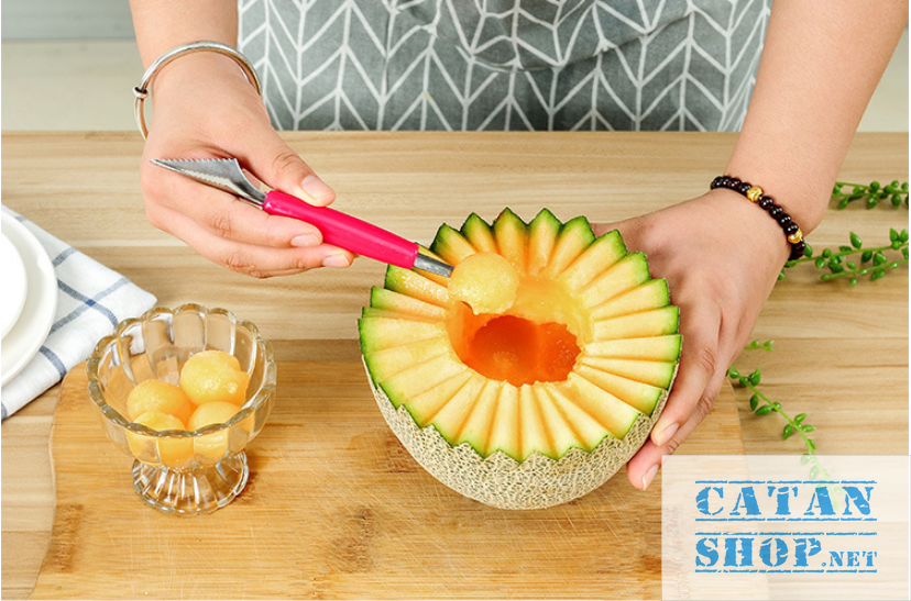 Tools paring pruning fruit 2 Head, spoon ladle fruit gd299-muctraicay