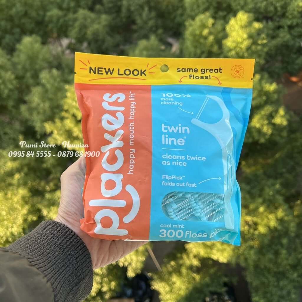 Tăm chỉ Plackers Micro Mint túi 300 cây