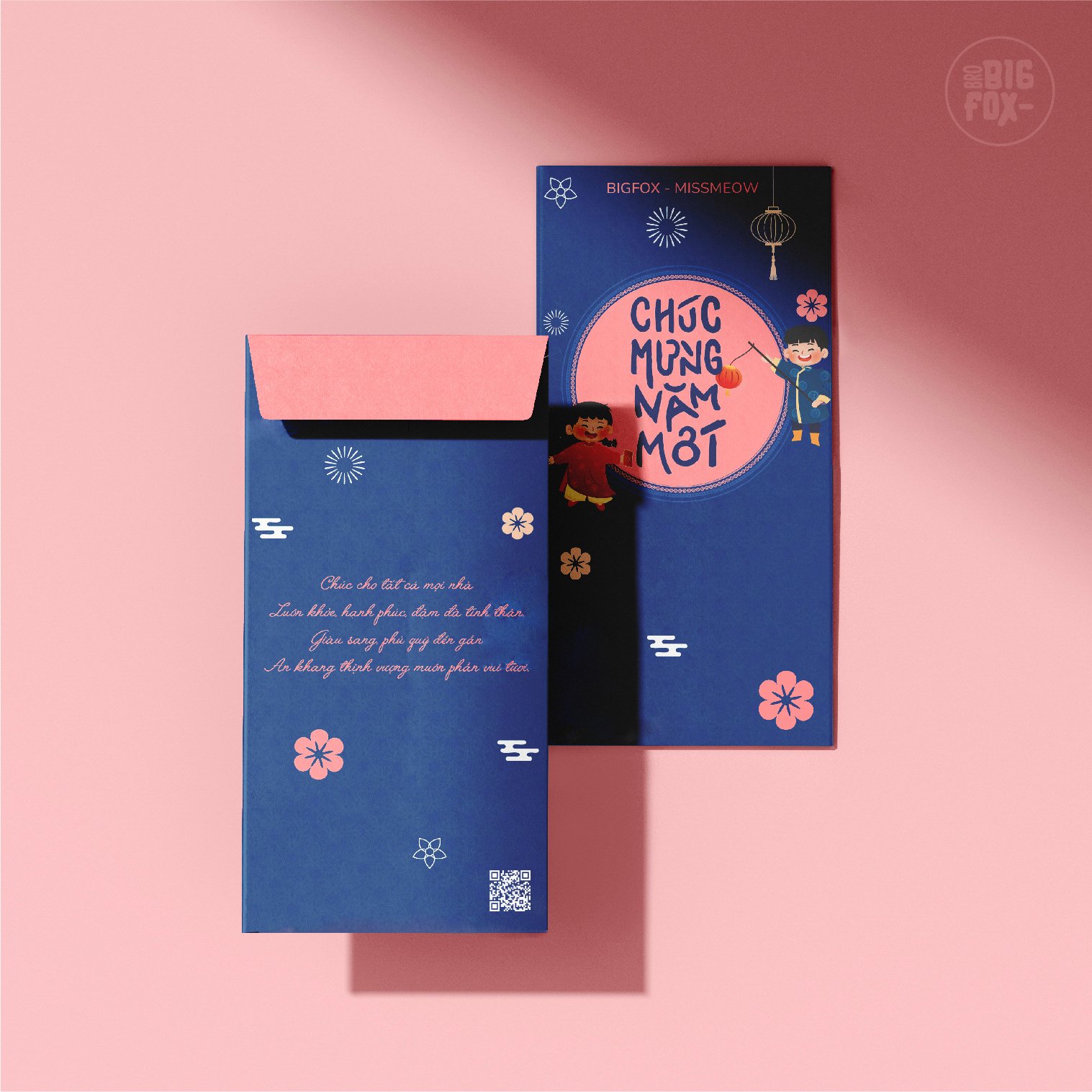 [Quà tặng độc quyền BIGFOX MISS MEOW] Set 5 bao lì xì Tết