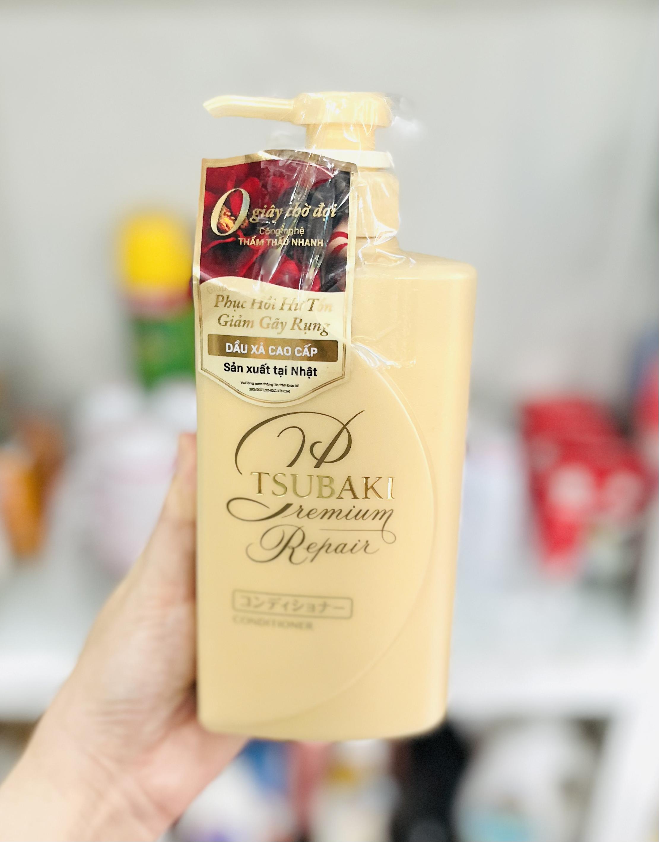 [HCM] DẦU GỘI HOẶC DẦU XẢ CAO CẤP TSUBAKI PREMIUM REPAIR SHAMPOO 490ML - PHỤC HỒI NGĂN RỤNG TÓC - NHẬT BẢN (MÀU VÀNG ) - CÓ LỰA CHỌN
