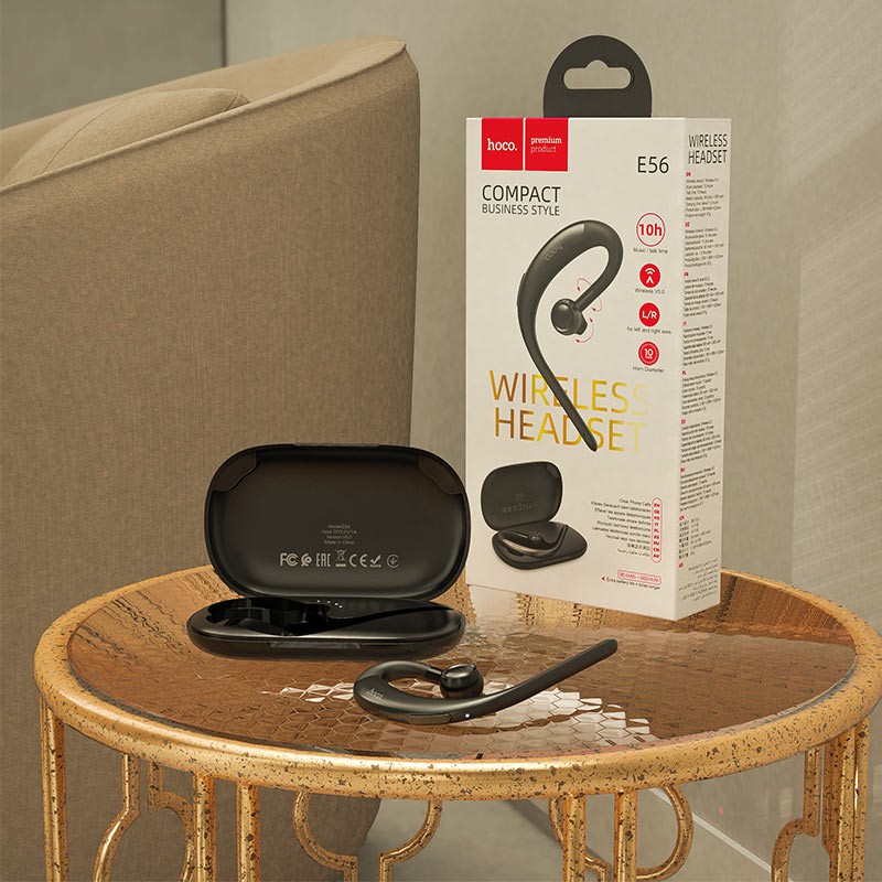 Tai nghe bluetooth HOCO E56 Shine ( 1 tai, có hộp sạc ) kiểu dáng thể thao