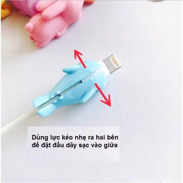 Bọc đầu dây sạc bảo vệ cáp sạc cartoon - PK081