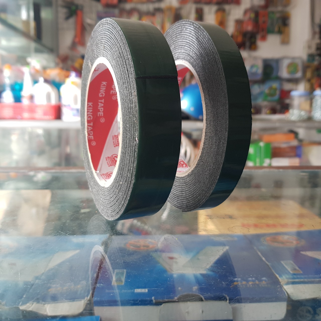 BĂNG KEO XỐP 2 MẶT ( BĂNG DÍNH 2 MẶT, BĂNG DÍNH XANH ĐEN )