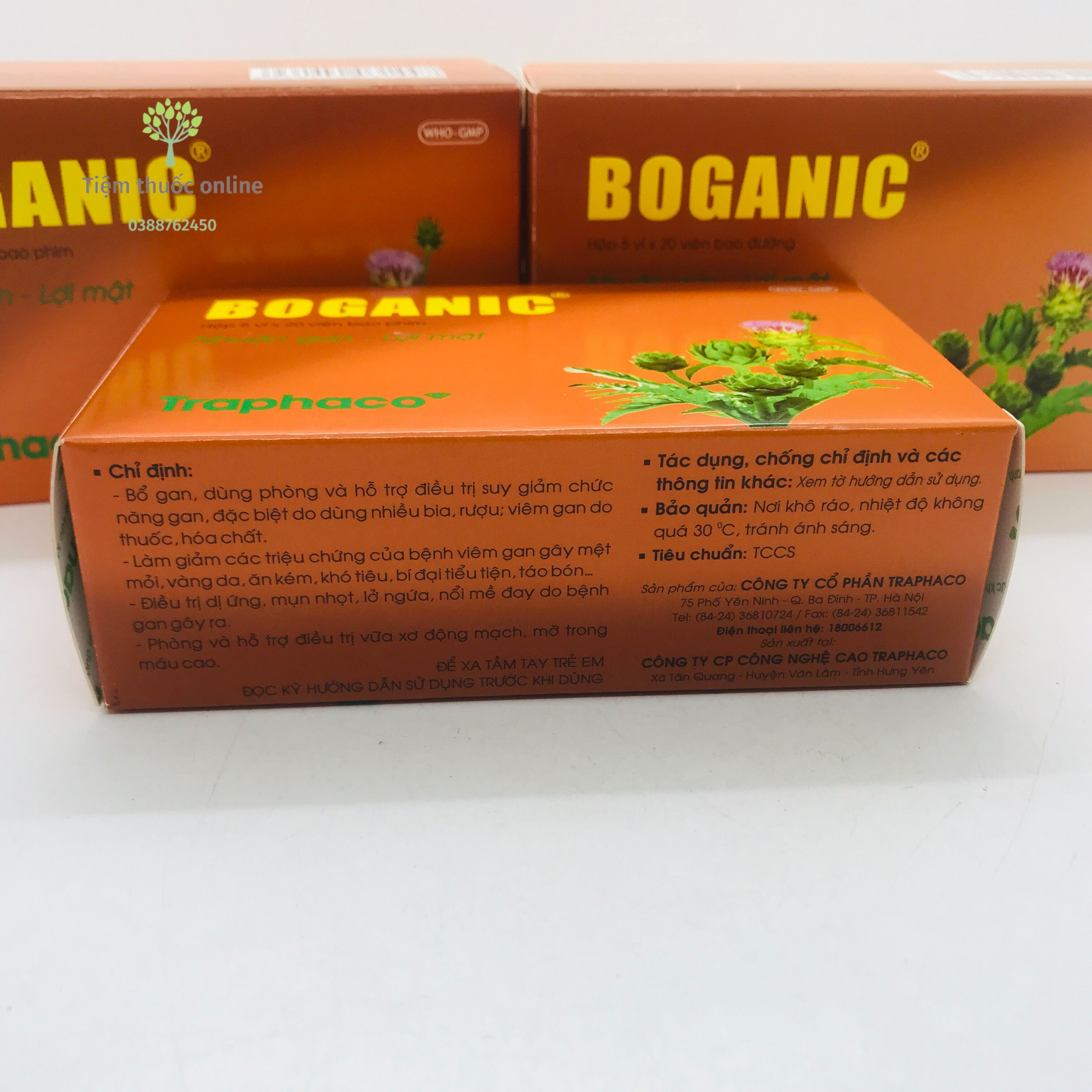 Boganic Traphaco 100 viên - Bao phim/Bao đường