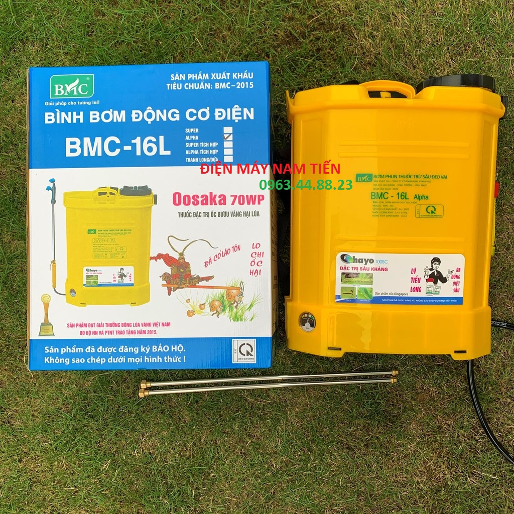 bình xịt điện - Bình bơm điện động cơ BMC 16L Alpha