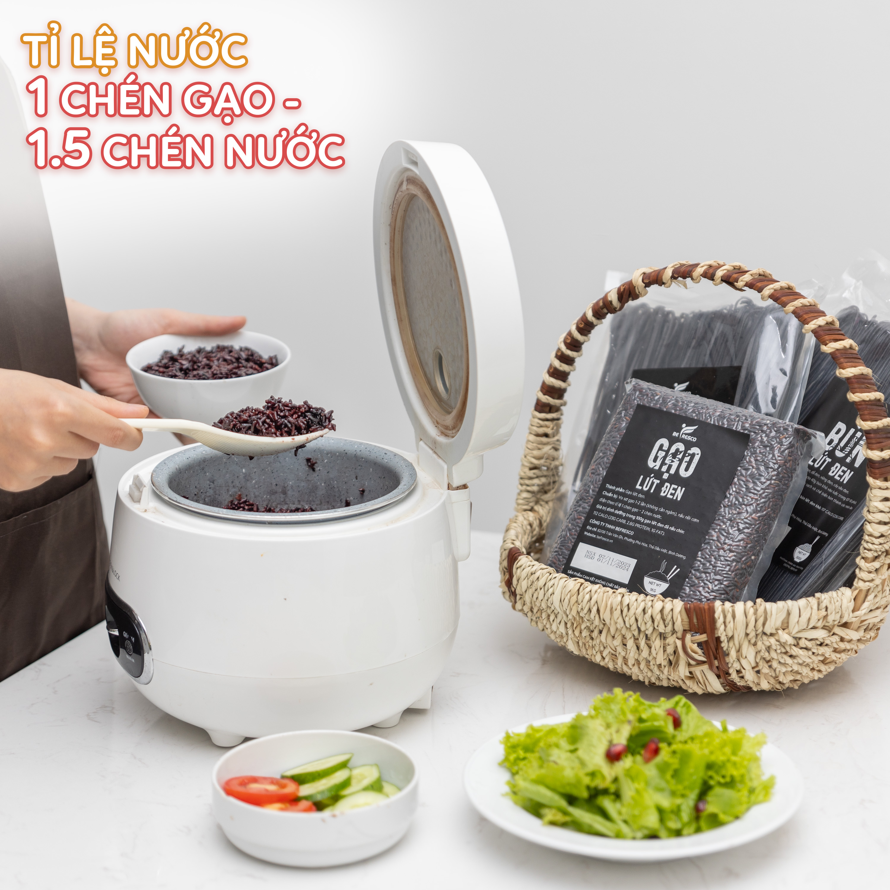 Gạo Lứt Đen Dẻo Ăn Kiêng Befresco