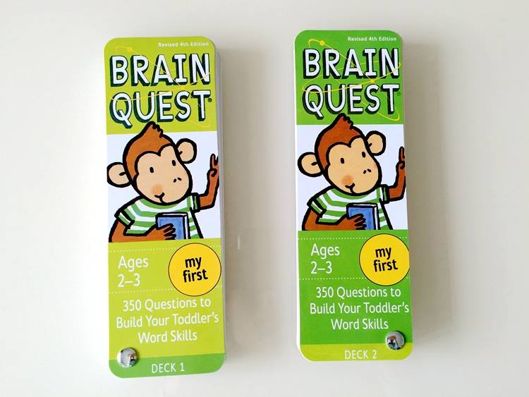 Thẻ Brain quest 2-3 tuổi (Gồm có 2 deck)