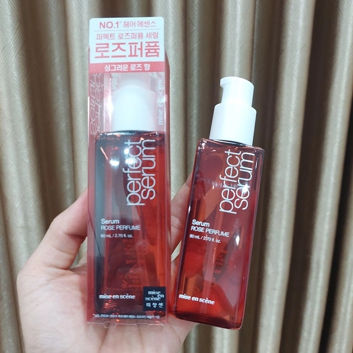 Tinh Chất Dưỡng, Phục Hồi Tóc Hương Hoa Hồng Mise En Scene Perfect Serum Rose Perfume 80ml