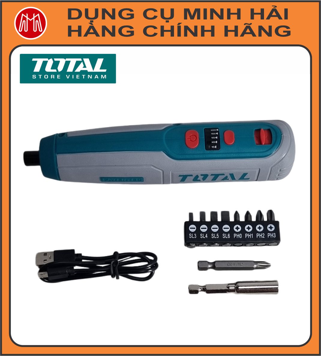 Máy siết vít dùng pin 4V TOTAL TSDLI0423