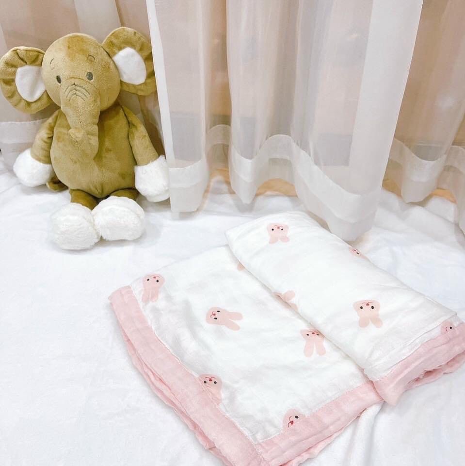 Chăn xô sợi tre Aden 6 lớp cho bé