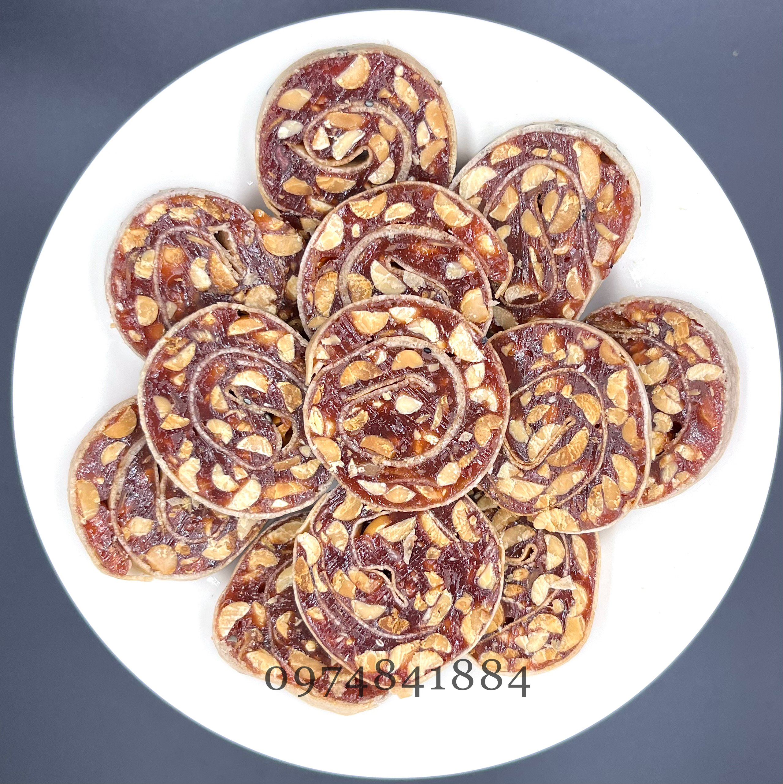 Kẹo chuối cuộn đậu tròn 200G/ 500G/ 1KG - Đặc sản Bến Tre