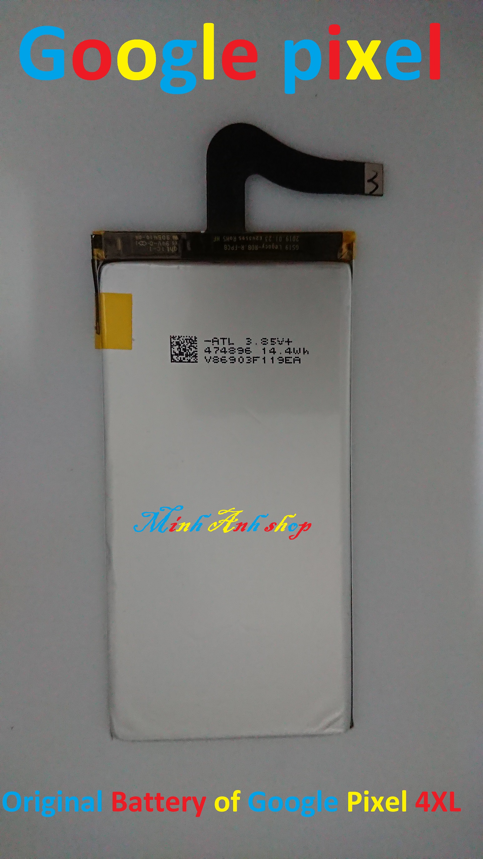 PIN ZIN NEW-ORIGINAL BATTERY GOOGLE PIXEL 4XL : G020J-B