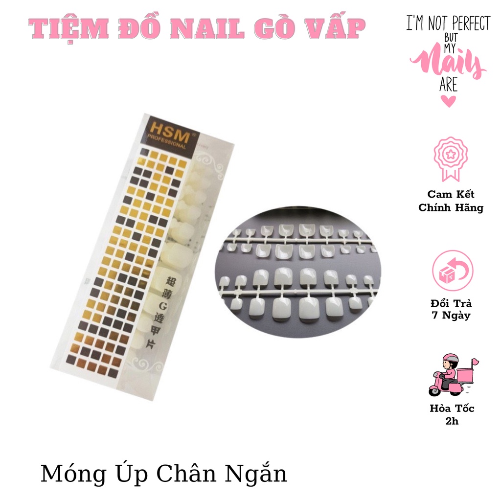 Móng Úp Chân Ngắn HSM Hộp 500 Móng