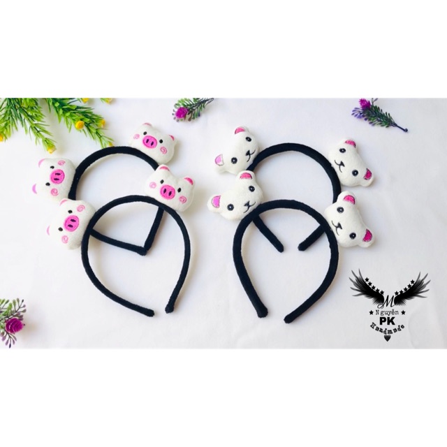 [HCM]Băng đô cài tóc gấu+heo