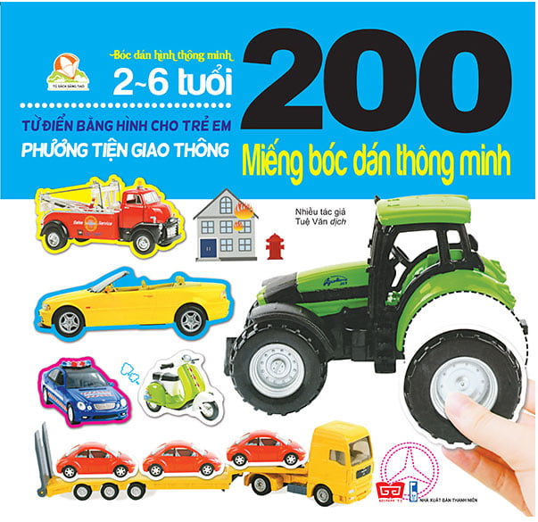 Fahasa - 200 miếng bóc dán thông minh - phương tiện giao thông