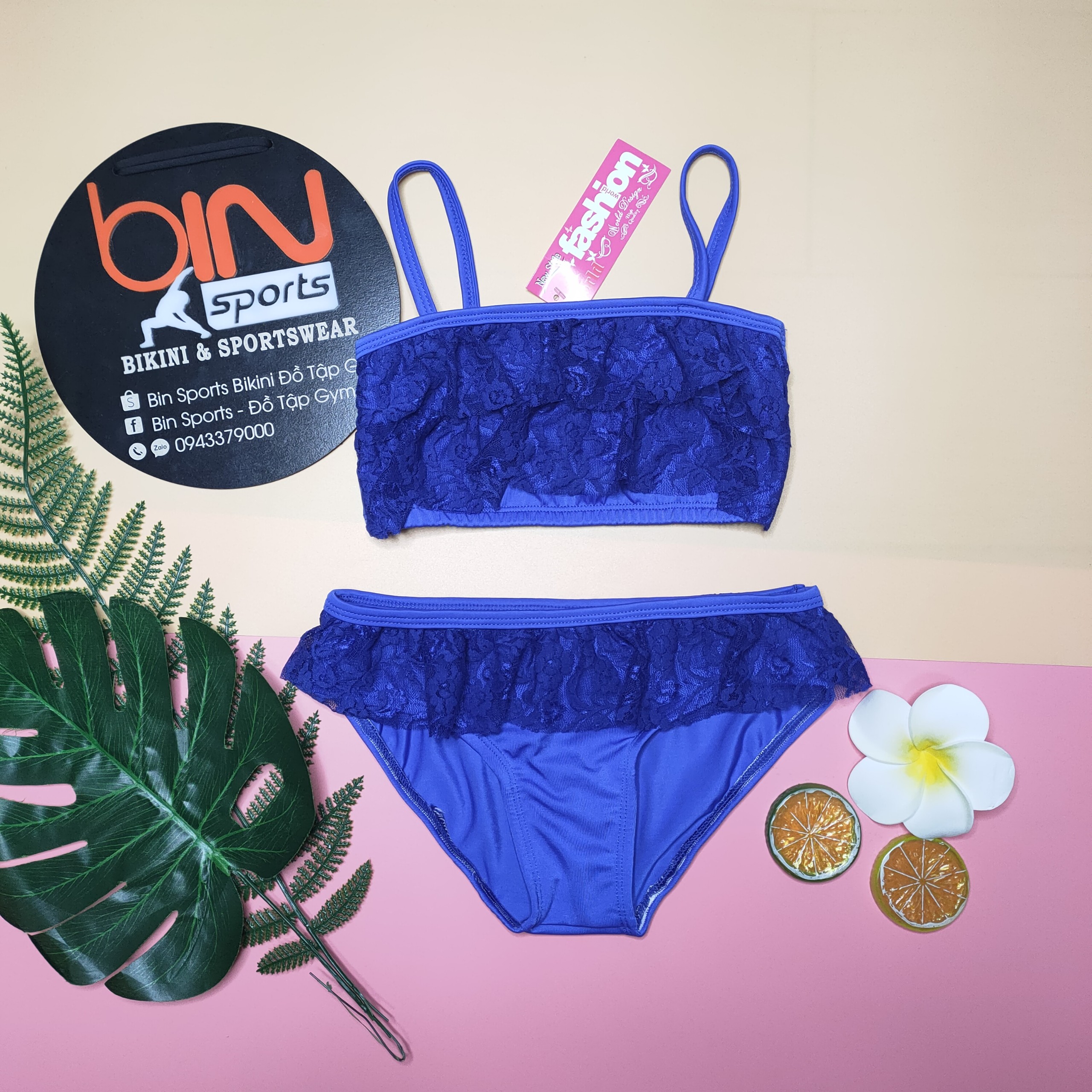 Bộ Đồ Bơi Bé Gái 2 Mảnh Ren Bèo Dễ Thương Nhiều Màu Đáng Yêu Size Từ 10kg Đến 30kg Bin Sports BB009