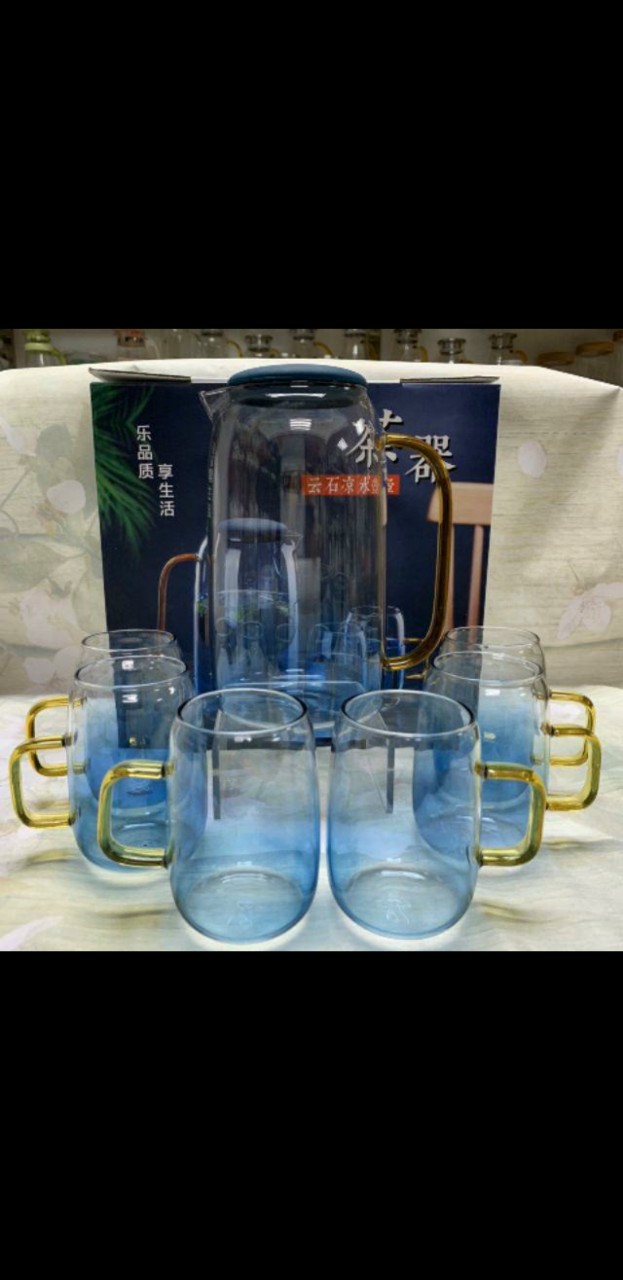 Bộ bình ly - bình 6 cốc thuỷ tinh