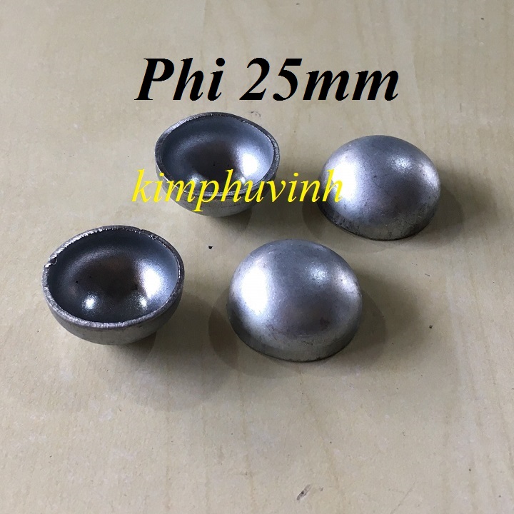 10 cái - phi 25mm chụp sắt hàng rào - nụ sắt cổng giã gỗ - hến xi
