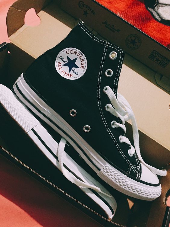 [Full Box] Giày Converse Classic Black White - Đen Trắng