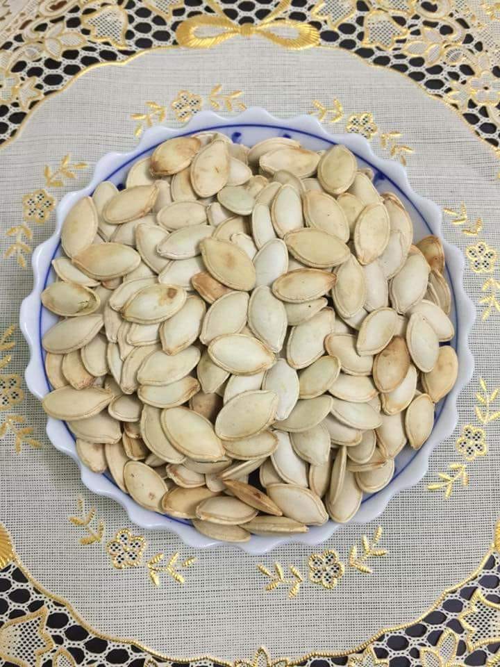HẠT BÍ TRẮNG RANG TAY LOẠI TO NGON 100GR[ 100g Bí Ngô rang chín]