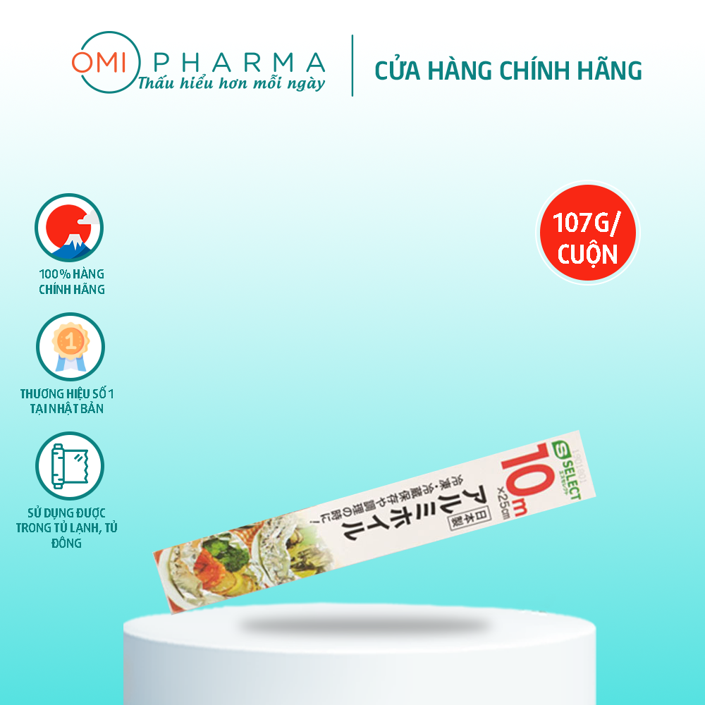 Màng nhôm bọc thực phẩm 25cm s select nhật bản