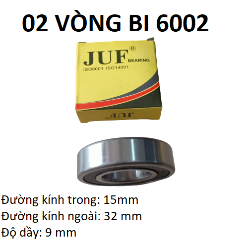 10 vòng bi 6002 JUF