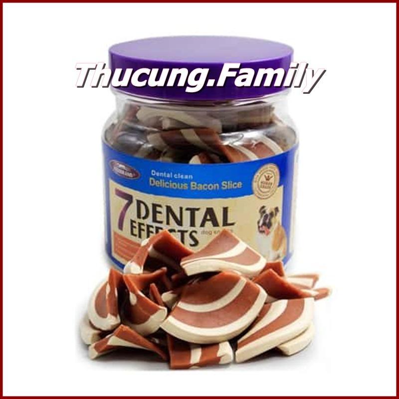 Xương nhai thưởng cho Chó 7 Dental- Bacon stick. 250gr/ hộp