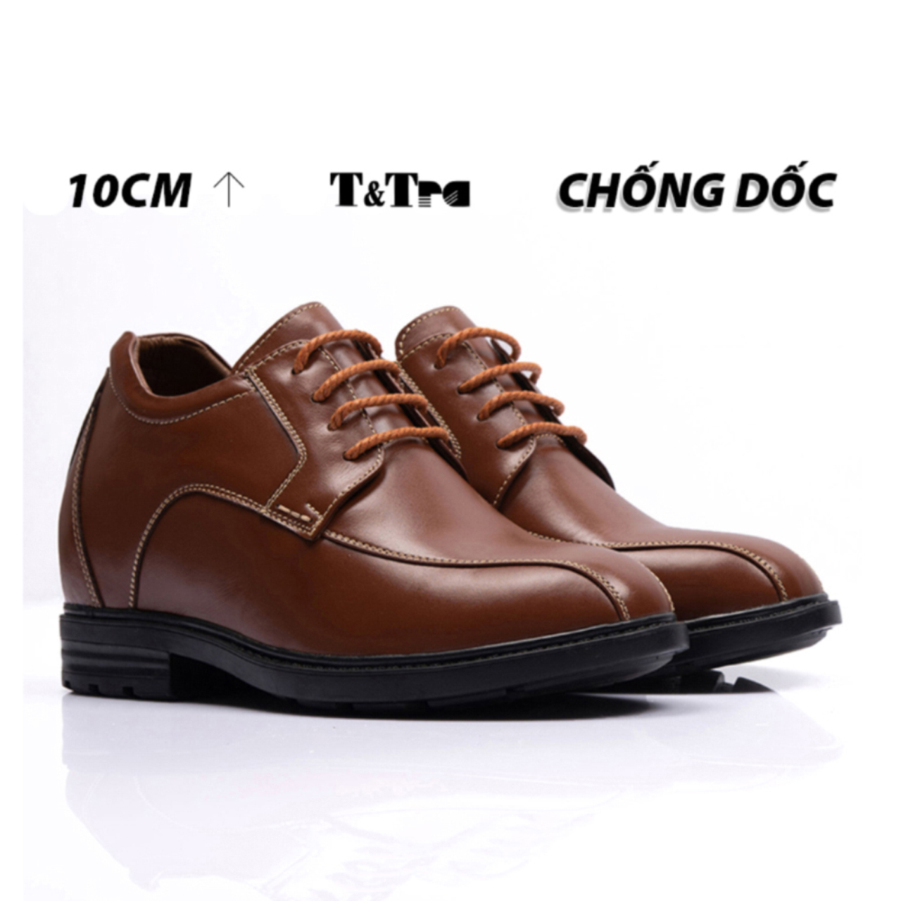 -padded shoes men's T&TRA T87 Brown cowhide