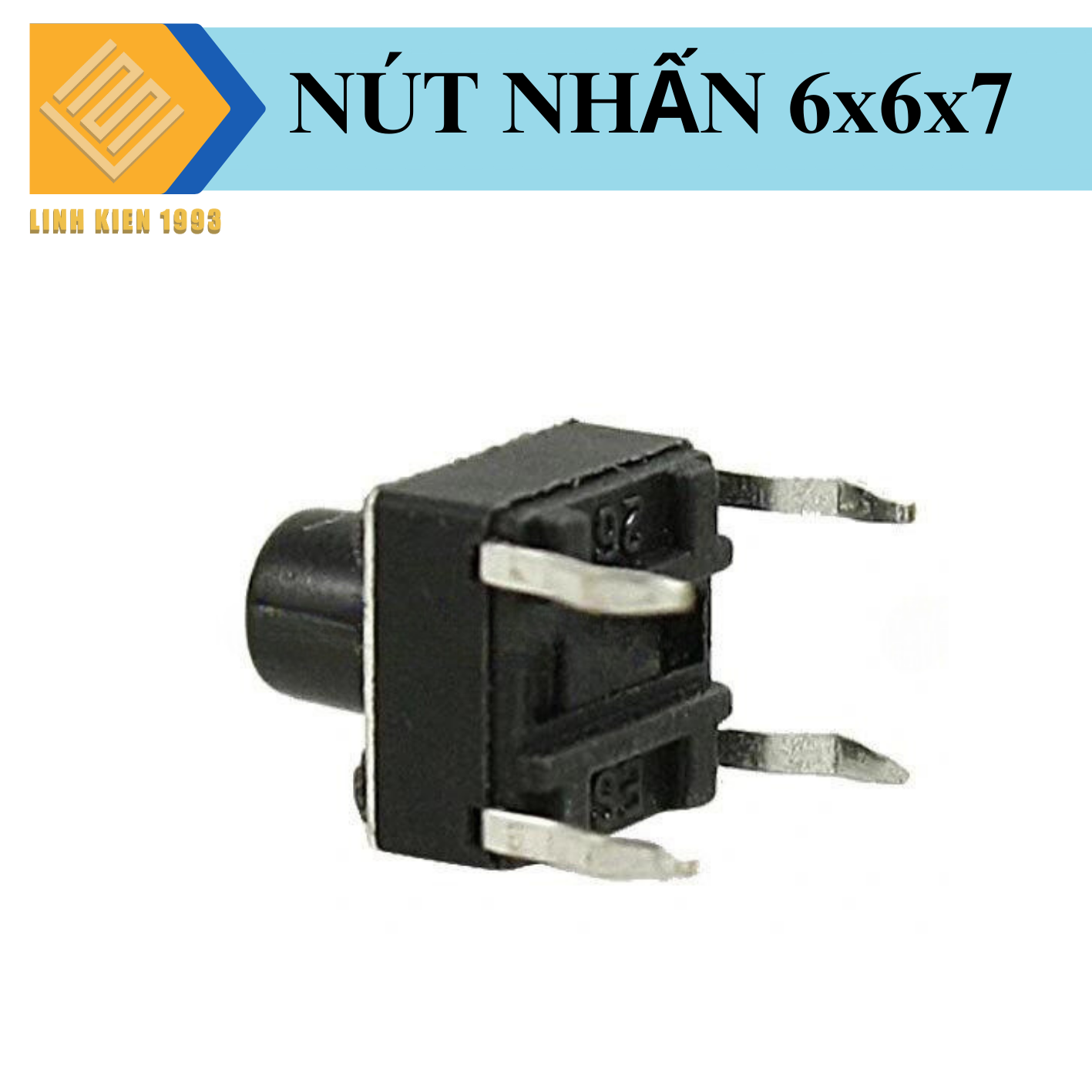 [ 5 CON ] Nút nhấn 6x6x7mm nhấn nhã